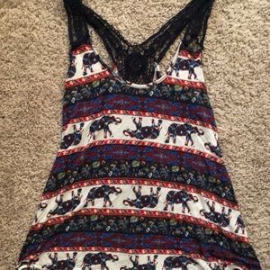Elephant pattern tank